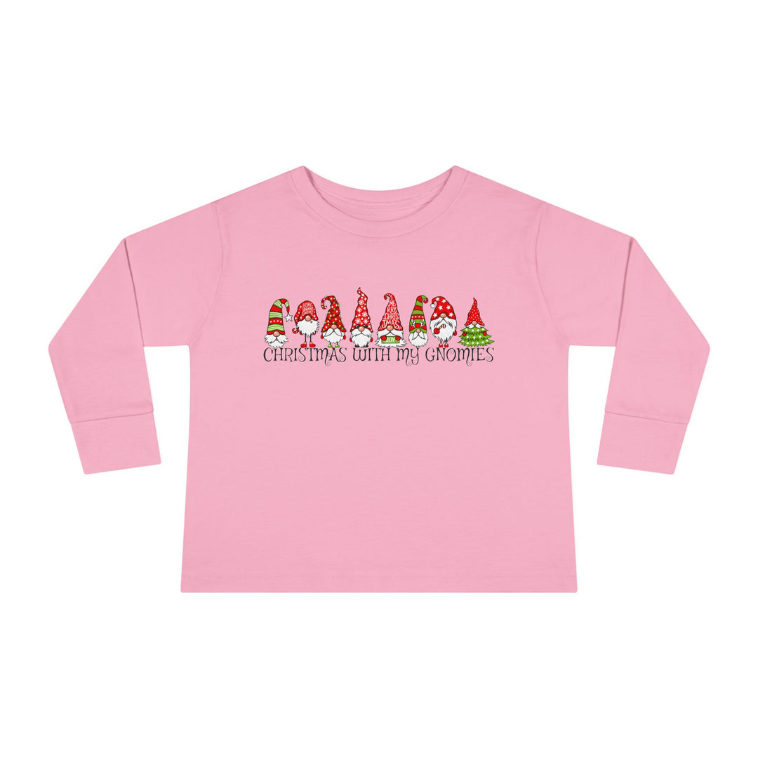 Christmas With My Gnomies - Toddler Long Sleeve Tee
