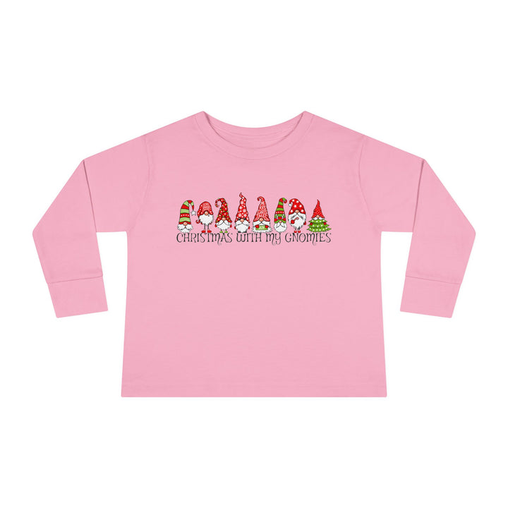 Christmas With My Gnomies - Toddler Long Sleeve Tee