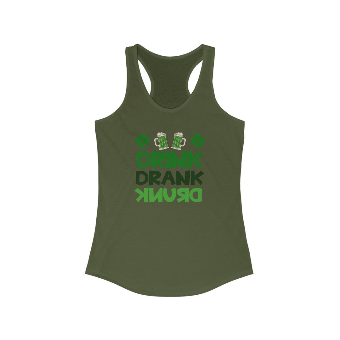 Drink Drank Drunk - Women's Ideal Racerback Tank