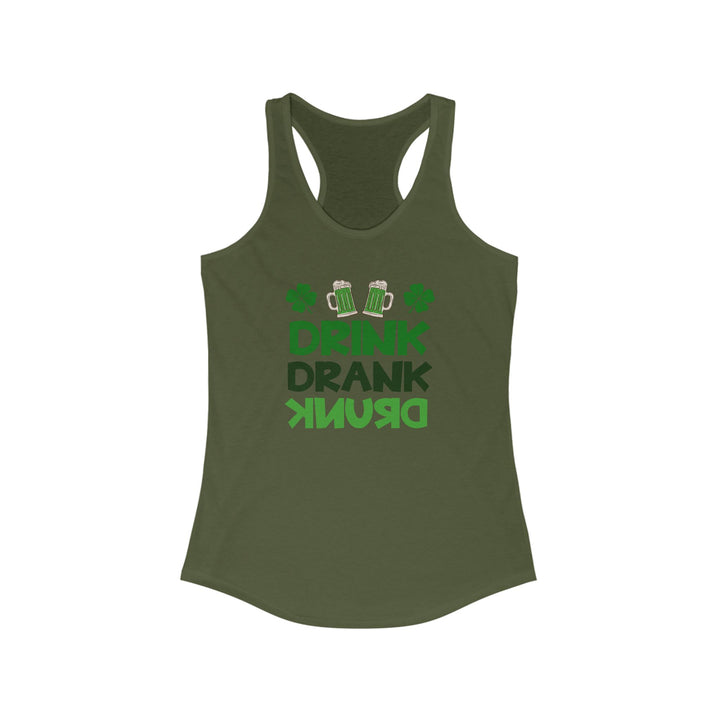 Drink Drank Drunk - Women's Ideal Racerback Tank