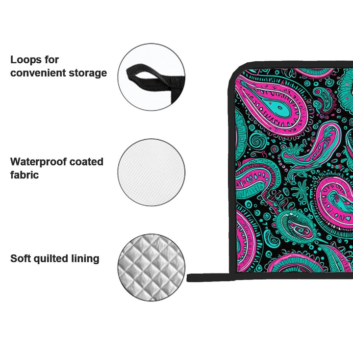 Pink And Teal Paisley - Pot Holders Set of 2
