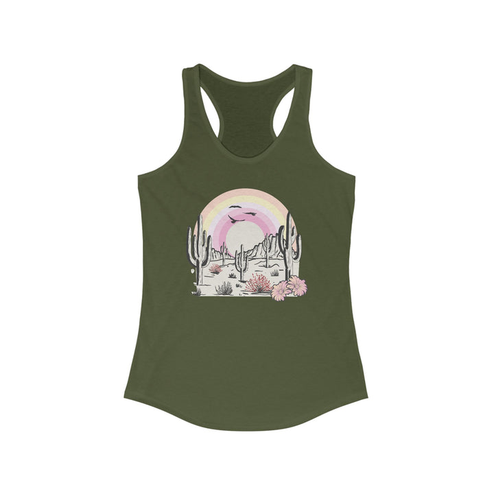 Desert Rainbow - Women's Ideal Racerback Tank