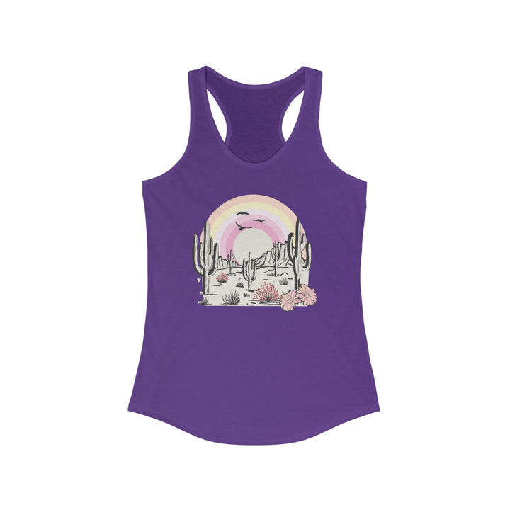 Desert Rainbow - Women's Ideal Racerback Tank