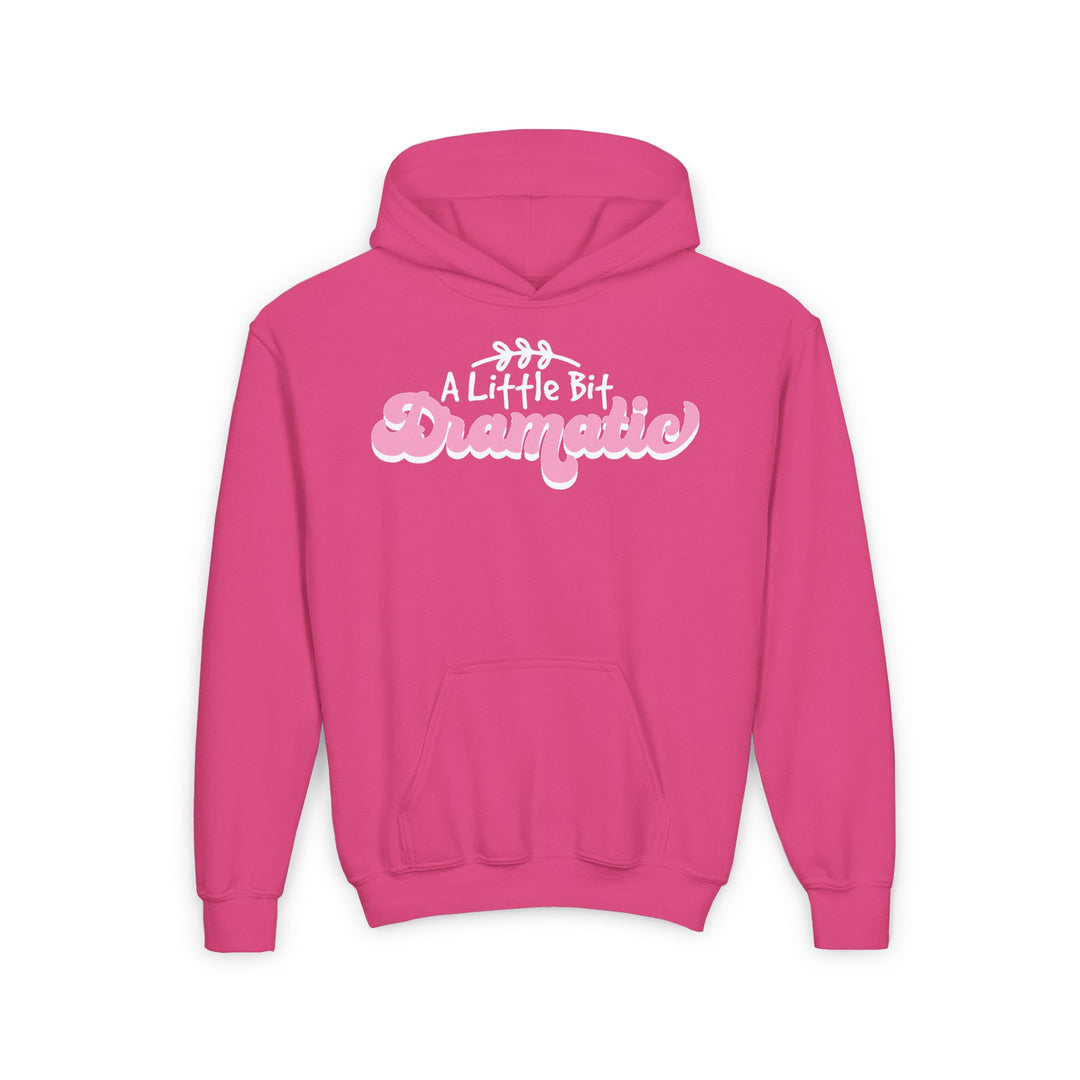 Little Bit Dramatic - Youth Heavy Blend Hooded Sweatshirt