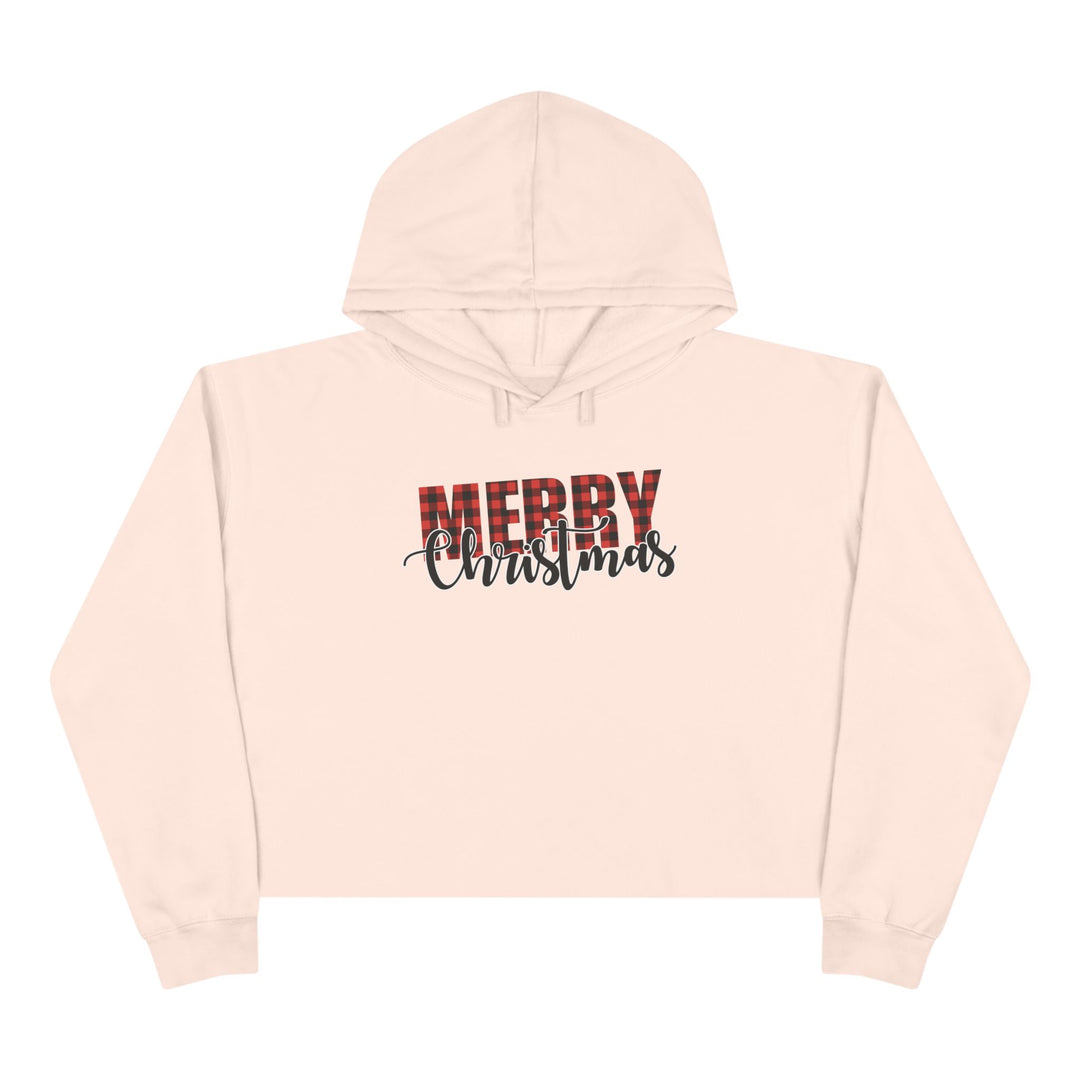 Merry Christmas Buffalo - Crop Hoodie