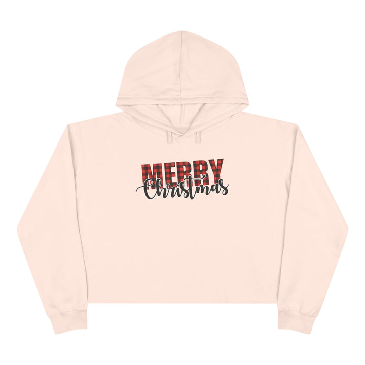 Merry Christmas Buffalo - Crop Hoodie