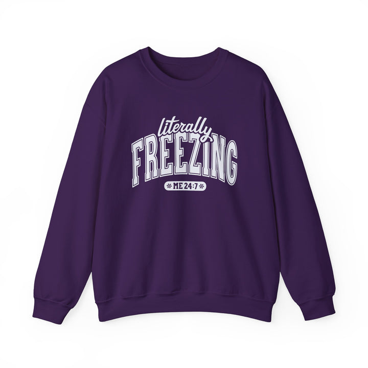 Literally Freezing - Unisex Heavy Blend™ Crewneck Sweatshirt