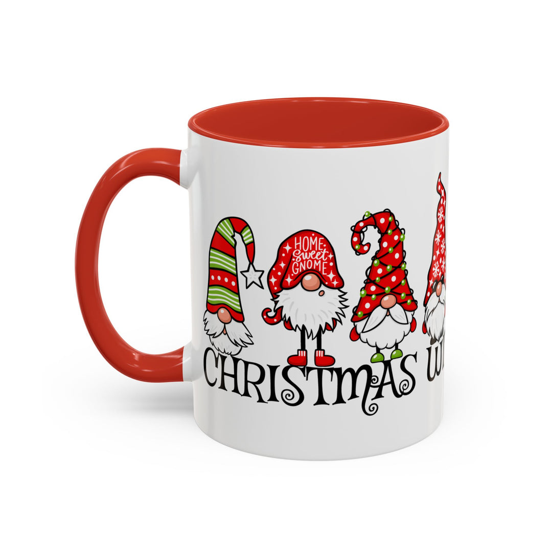 Christmas With My Gnomies - Accent Coffee Mug (11, 15oz)