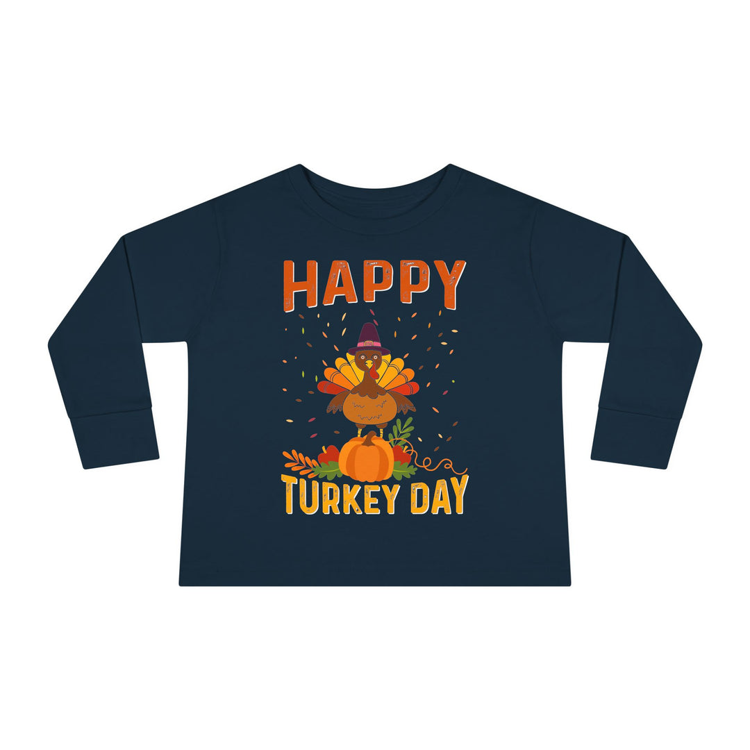 Happy Turkey Day - Toddler Long Sleeve Tee