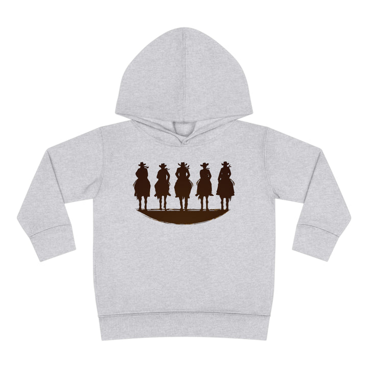 Cowboy Silhouette - Toddler Pullover Fleece Hoodie