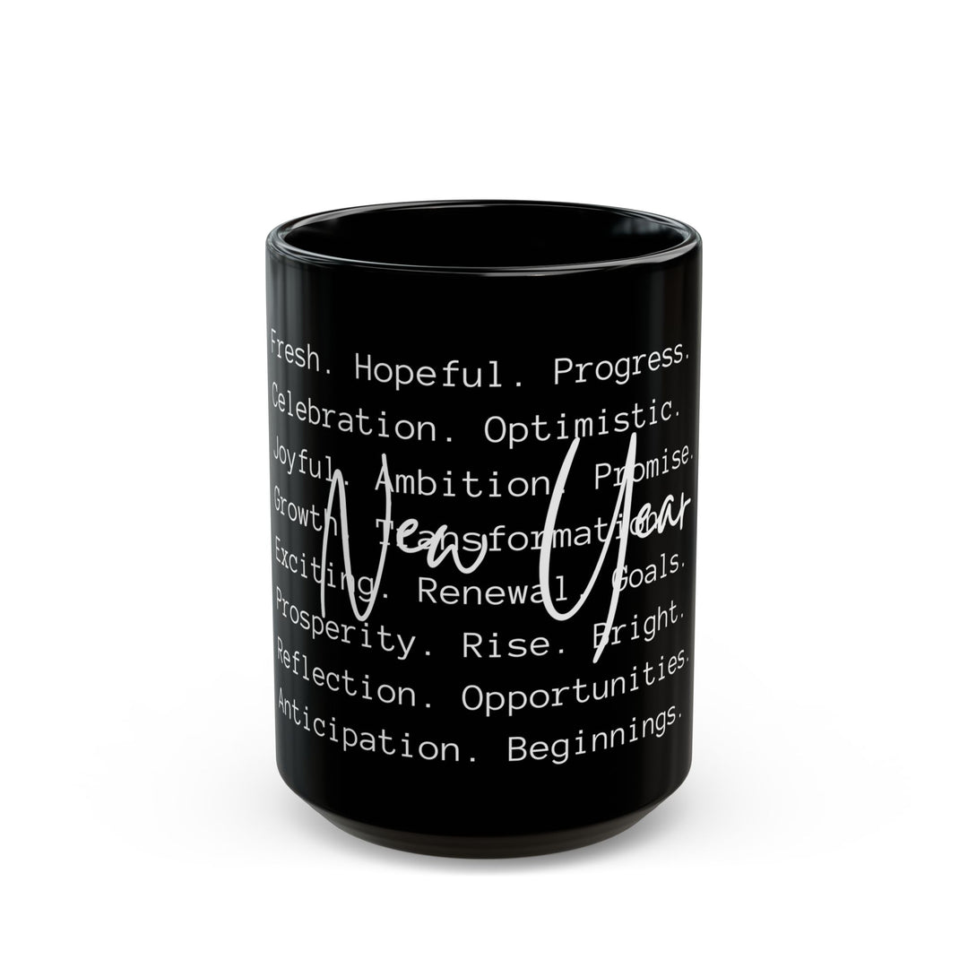 New Year Optimism - Black Mug (11oz, 15oz)