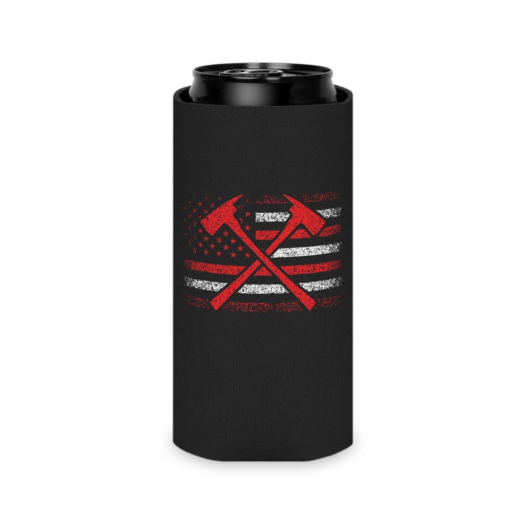 Firefighter American Flag - Can Cooler