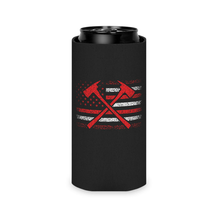 Firefighter American Flag - Can Cooler