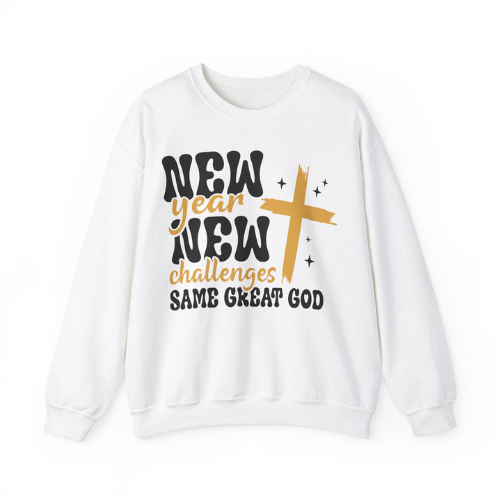 New Year Same Great God - Unisex Heavy Blend™ Crewneck Sweatshirt