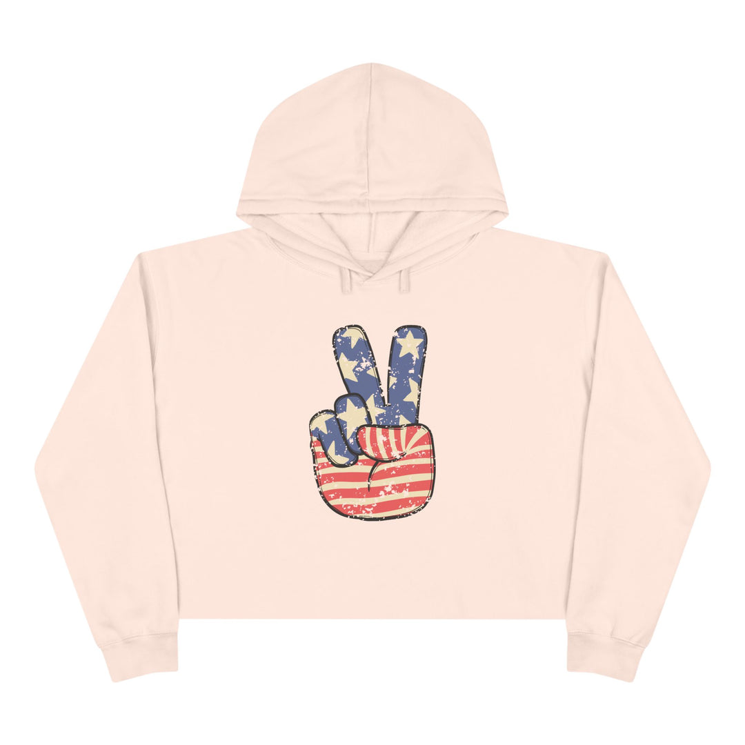 Peace - Crop Hoodie
