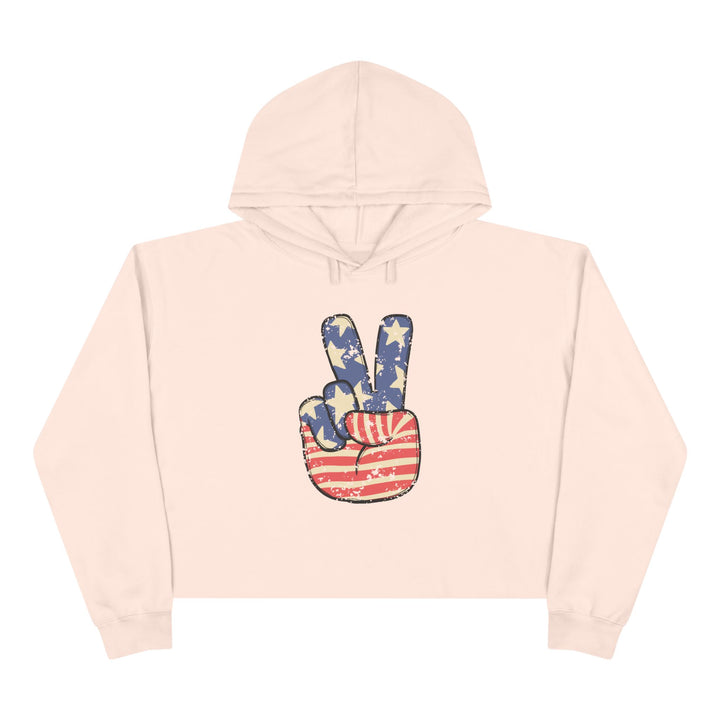 Peace - Crop Hoodie