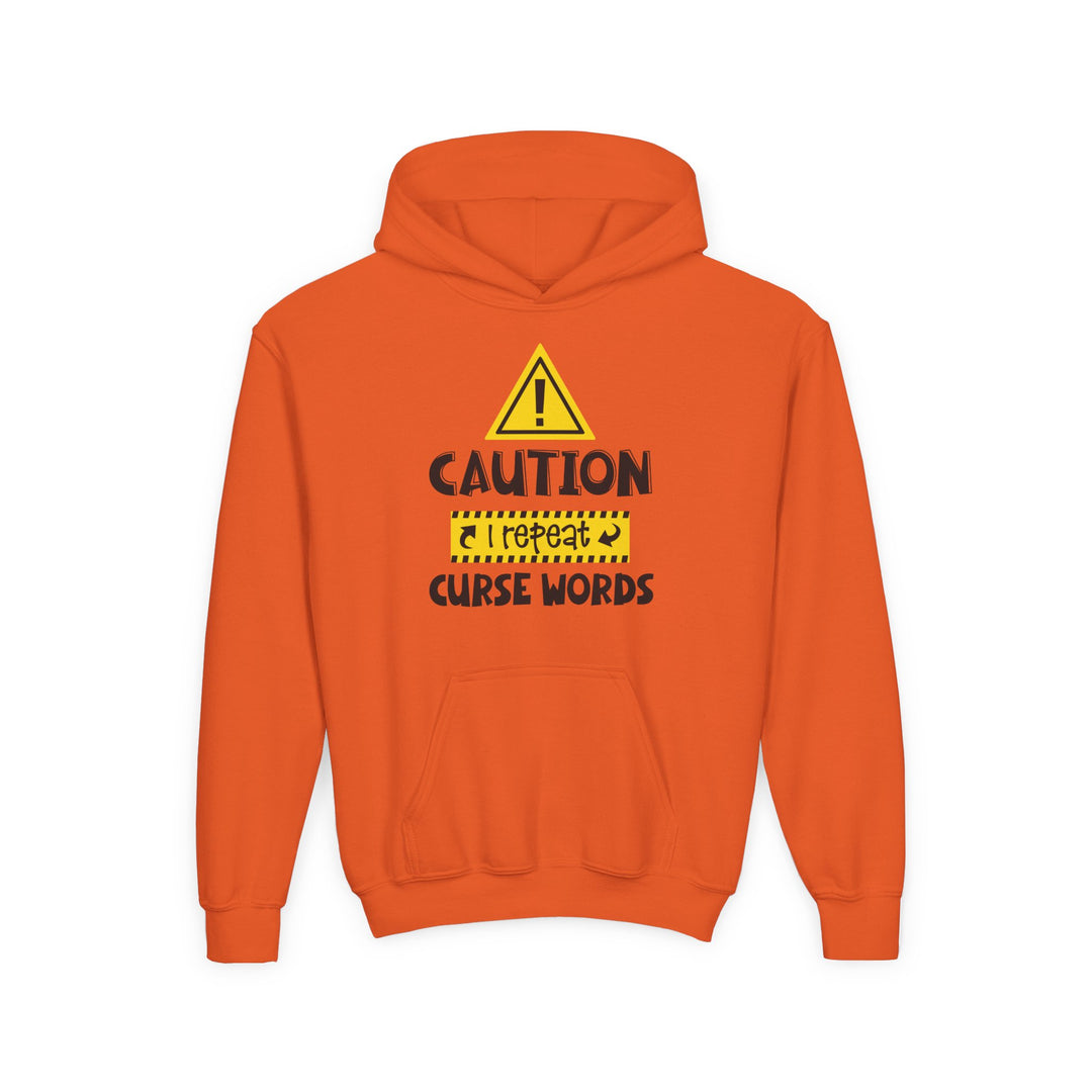 Caution - Youth Heavy Blend Hooded Sweatshirt