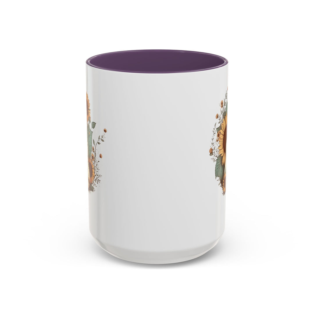 Sunflower Guitar - Accent Coffee Mug (11, 15oz)