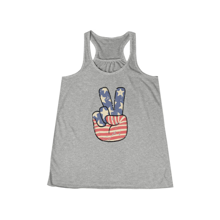 Peace - Women's Flowy Racerback Tank