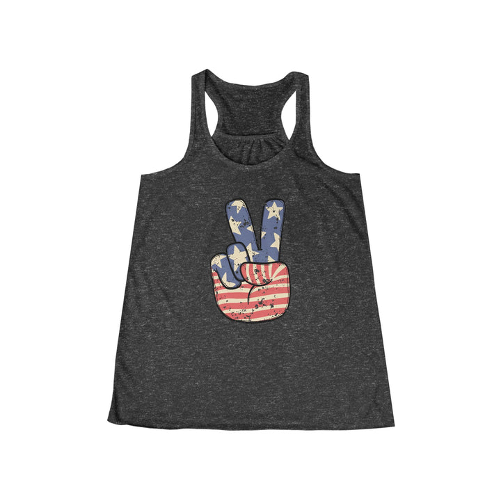 Peace - Women's Flowy Racerback Tank