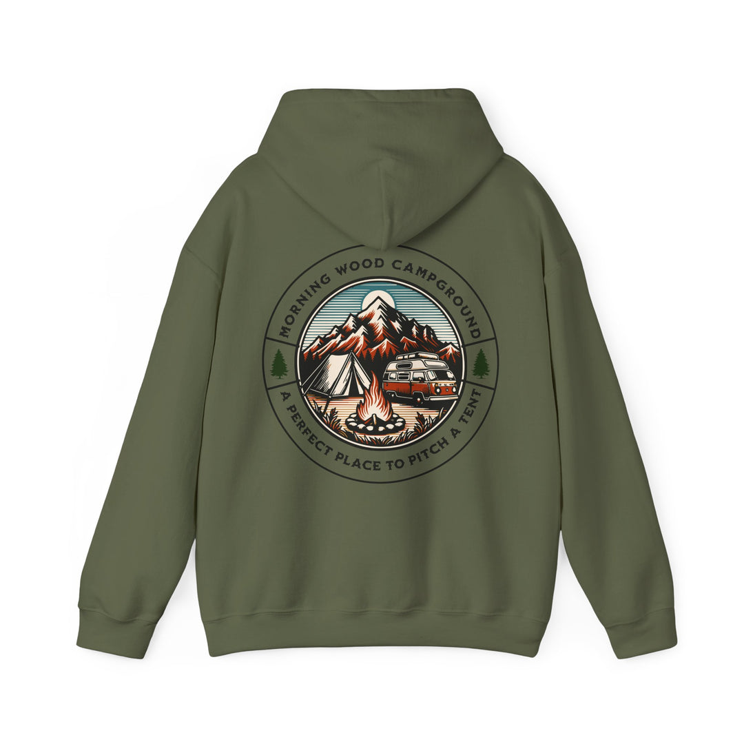 Morning Wood Campground - Unisex Heavy Blend™ Hooded Sweatshirt