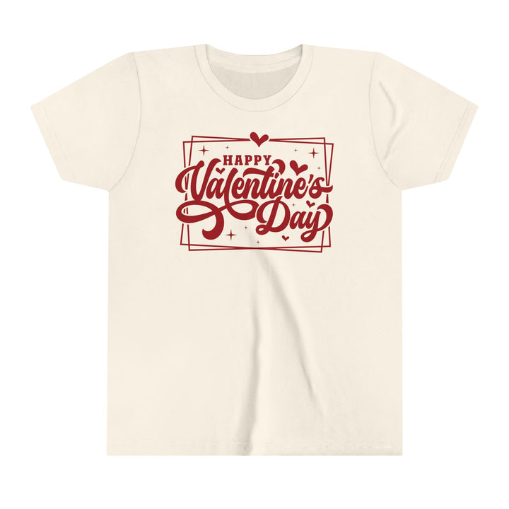 Happy Valentine's Day W/Hearts - Youth Short Sleeve Tee