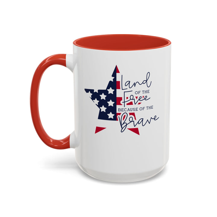 Land Of The Free - Accent Coffee Mug (11, 15oz)