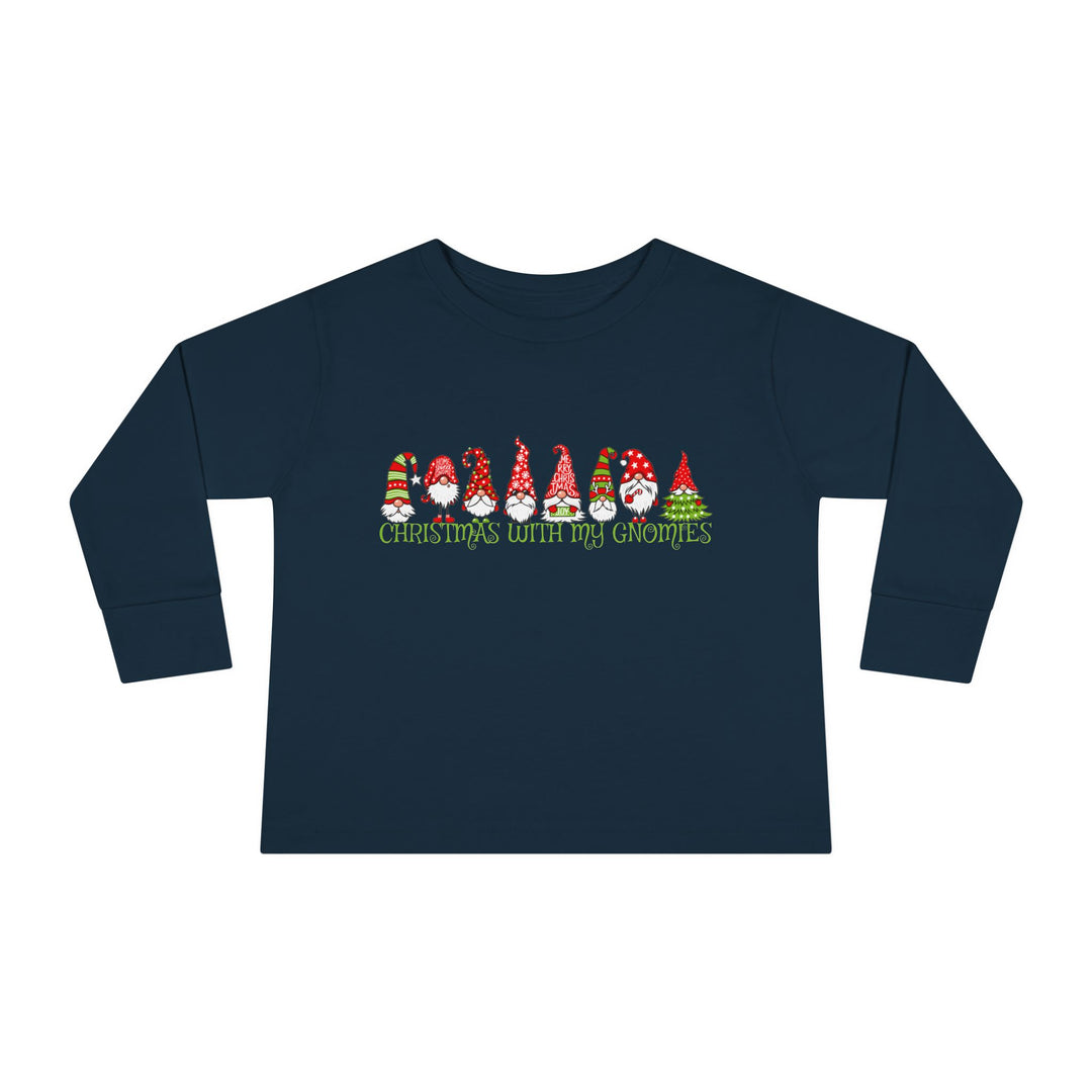 Christmas With My Gnomies - Toddler Long Sleeve Tee