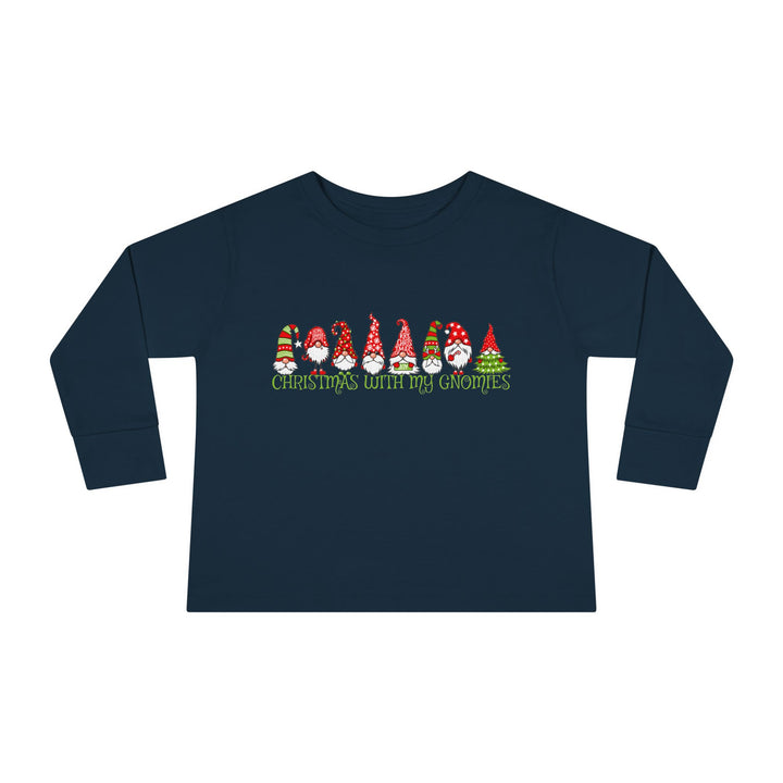 Christmas With My Gnomies - Toddler Long Sleeve Tee