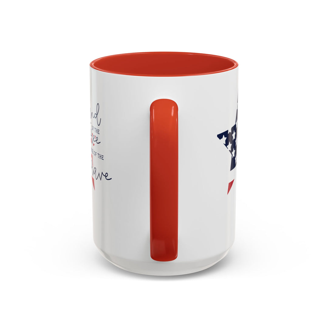 Land Of The Free - Accent Coffee Mug (11, 15oz)