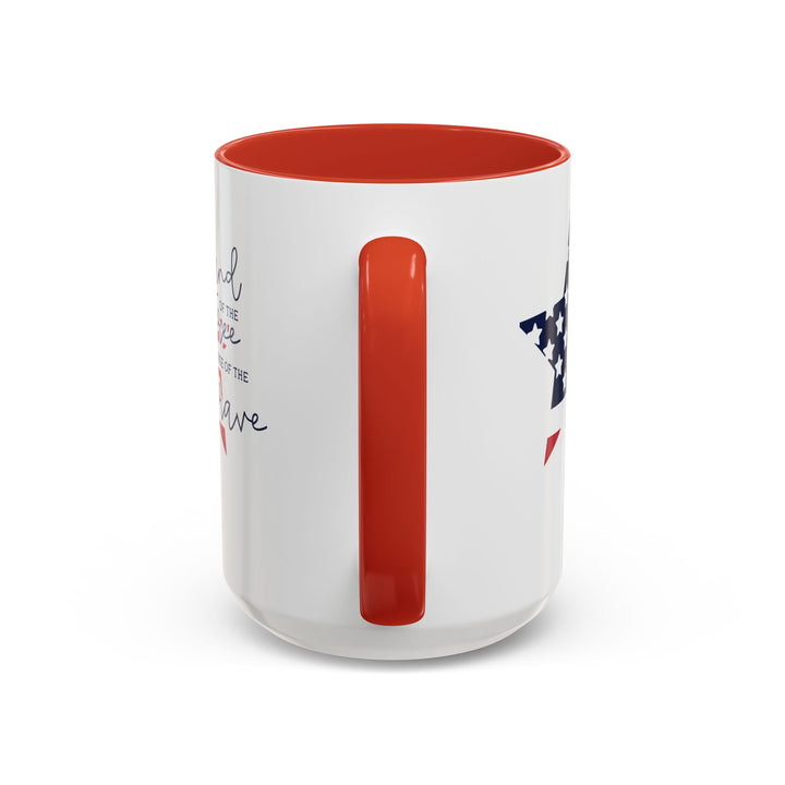 Land Of The Free - Accent Coffee Mug (11, 15oz)