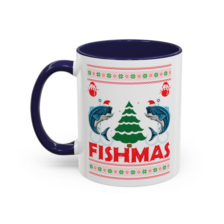 Merry Fishmas - Accent Coffee Mug (11, 15oz)