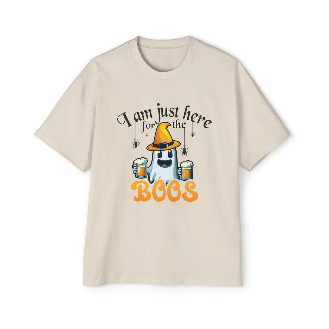 Here For The Boos - Men's Heavy Oversized Tee