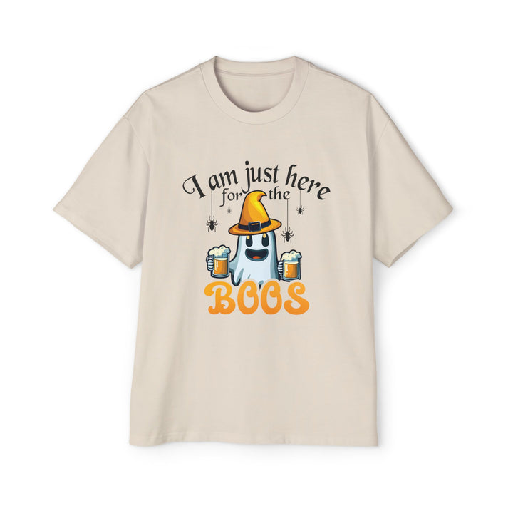 Here For The Boos - Men's Heavy Oversized Tee