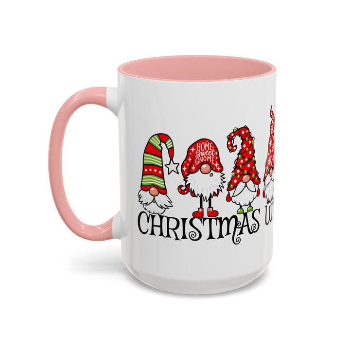 Christmas With My Gnomies - Accent Coffee Mug (11, 15oz)