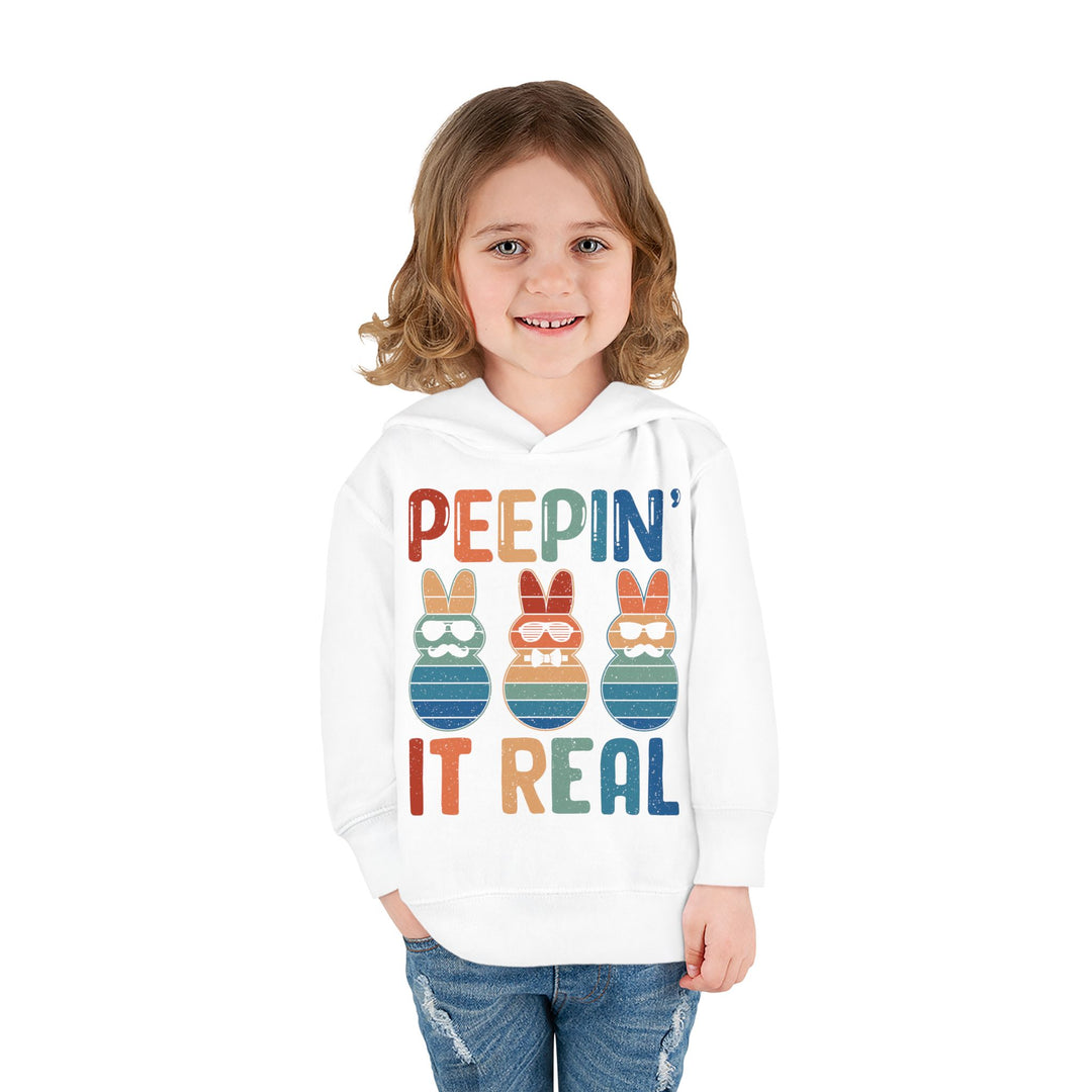 Peepin It Real - Toddler Pullover Fleece Hoodie