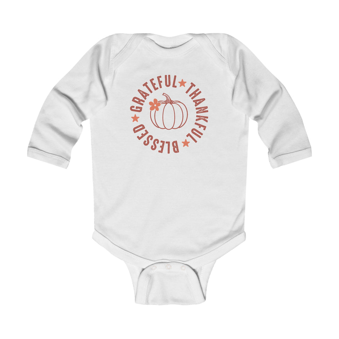 Grateful Thankful Blessed - Infant Long Sleeve Bodysuit