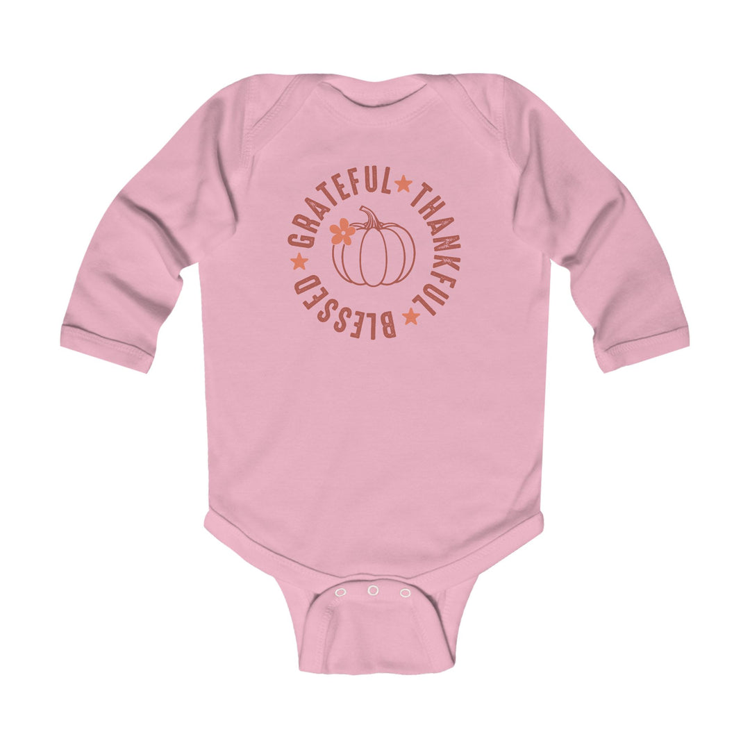 Grateful Thankful Blessed - Infant Long Sleeve Bodysuit