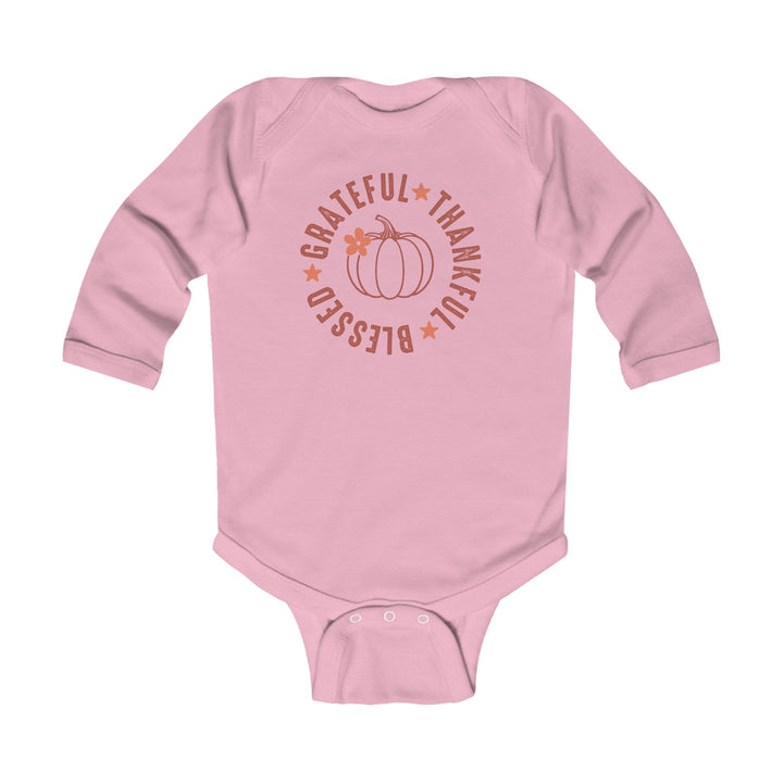 Grateful Thankful Blessed - Infant Long Sleeve Bodysuit