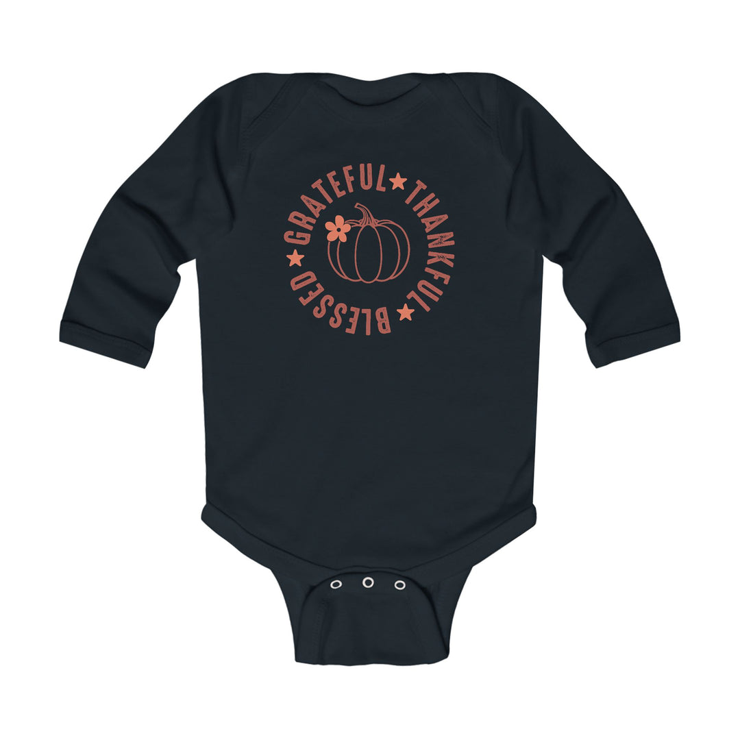 Grateful Thankful Blessed - Infant Long Sleeve Bodysuit