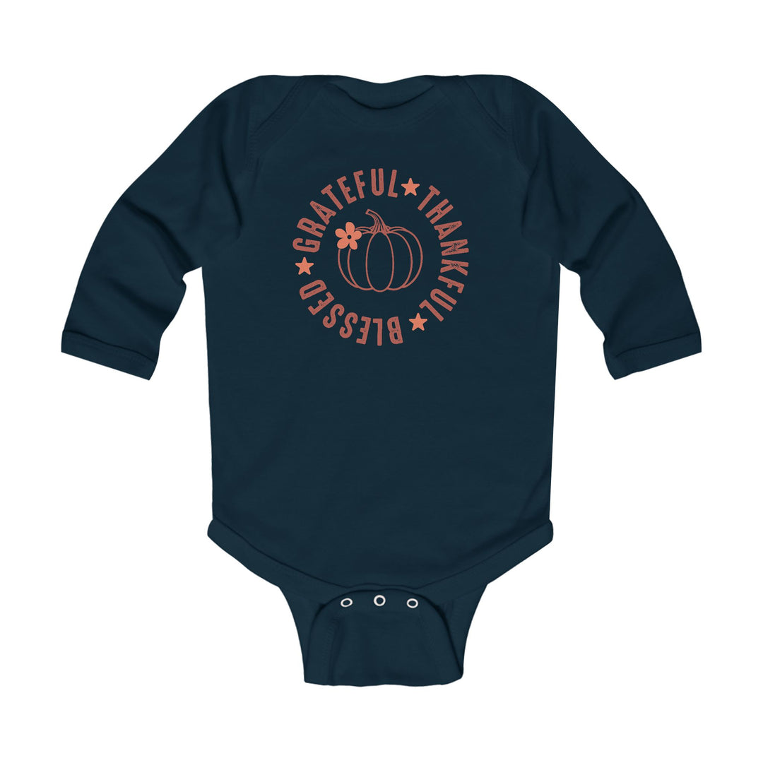 Grateful Thankful Blessed - Infant Long Sleeve Bodysuit