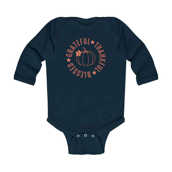 Grateful Thankful Blessed - Infant Long Sleeve Bodysuit