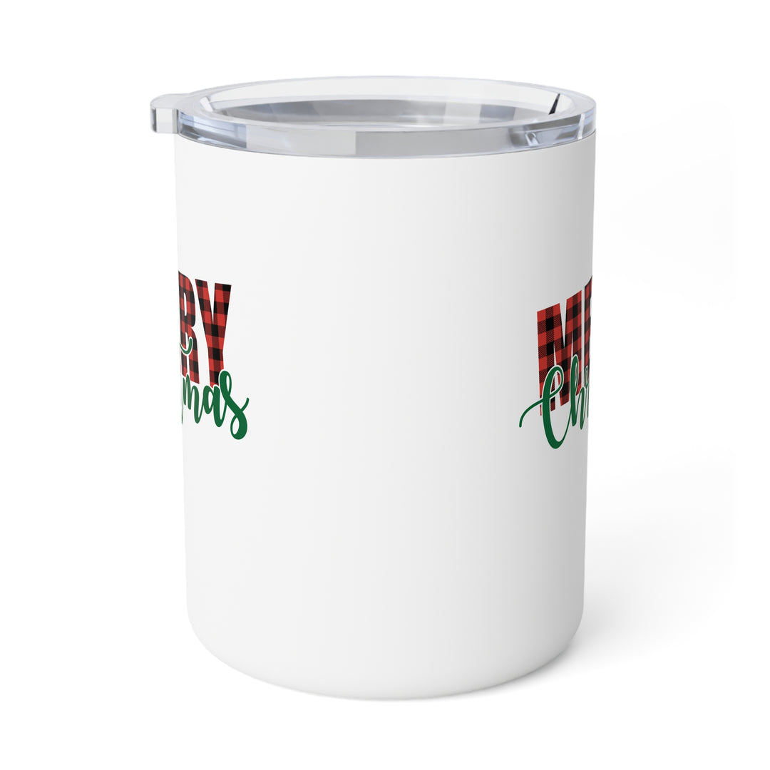 Merry Christmas Merry Christmas Buffalo Plaid - Insulated Coffee Mug, 10oz