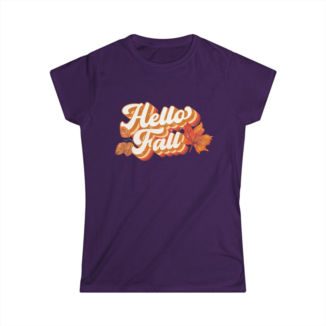 Retro Hello Fall - Women's Softstyle Tee