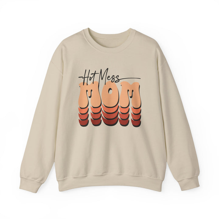 Hot Mess Mom - Unisex Heavy Blend™ Crewneck Sweatshirt