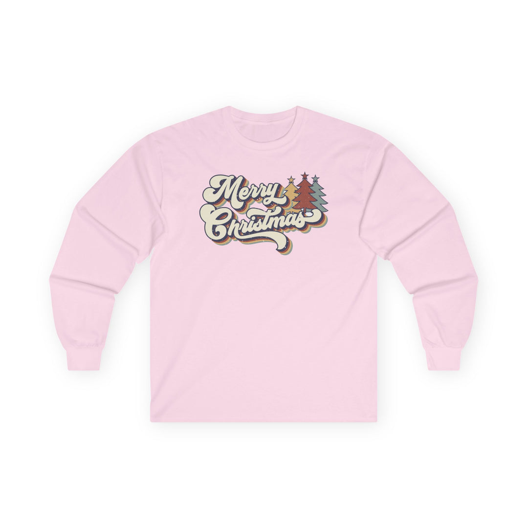 Retro Merry Christmas - Unisex Ultra Cotton Long Sleeve Tee