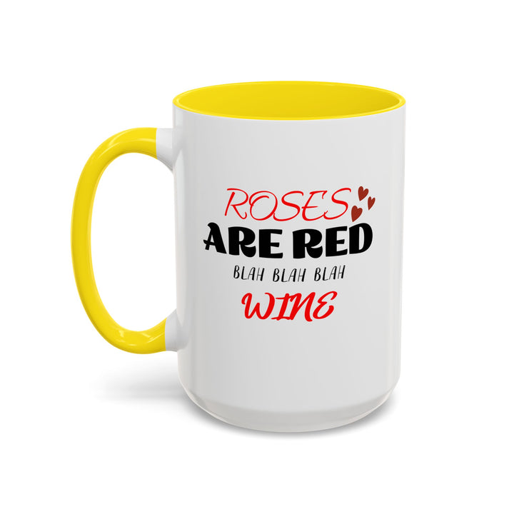 Blah Blah Blah Wine - Accent Coffee Mug (11, 15oz)