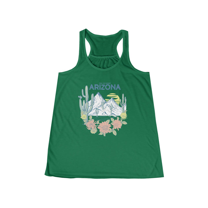 Feel The Sunset Arizona - Women's Flowy Racerback Tank