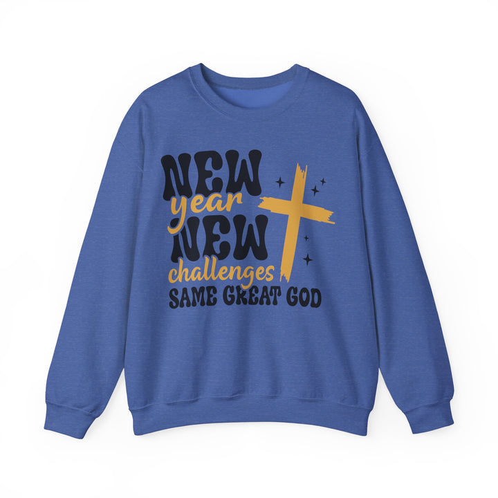 New Year Same Great God - Unisex Heavy Blend™ Crewneck Sweatshirt