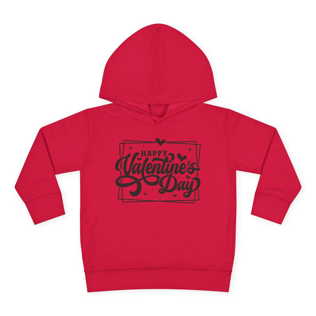 Happy Valentine's Day W/Hearts - Toddler Pullover Fleece Hoodie
